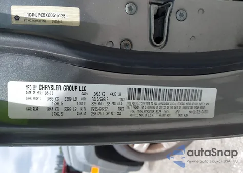 2012 Jeep Patriot Limited из США, поврежденный, VIN 1C4NJPCBXCD515125